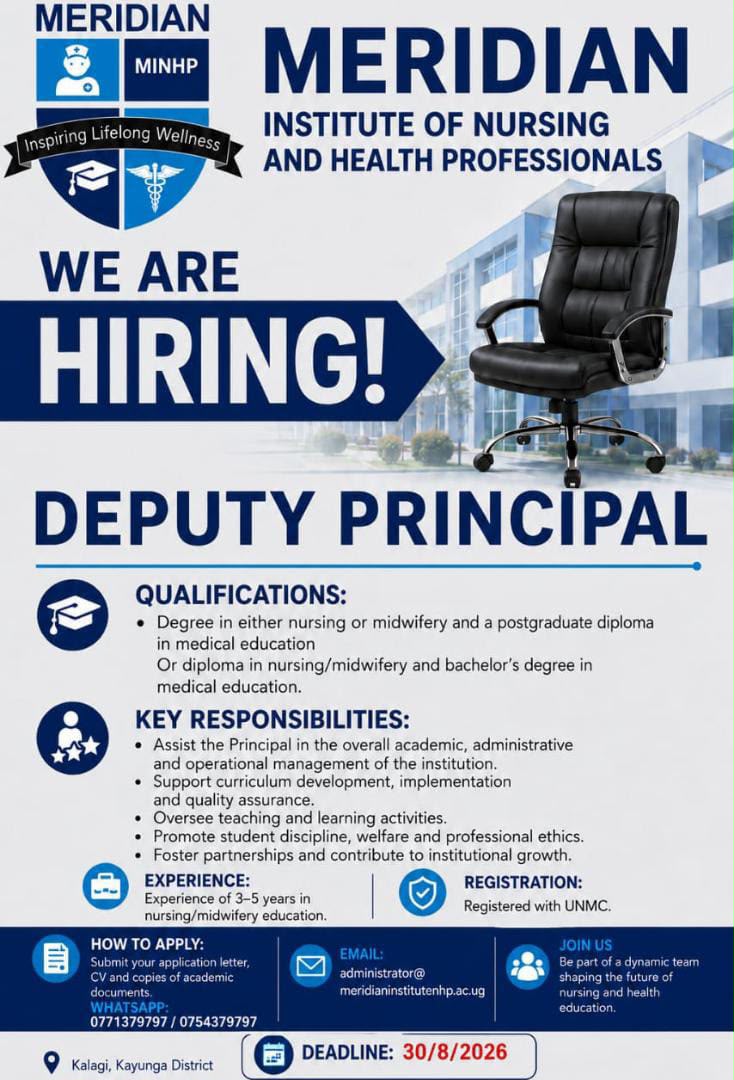 Deputy Principal at Meridian Institute of Nursing and Health Professionals
