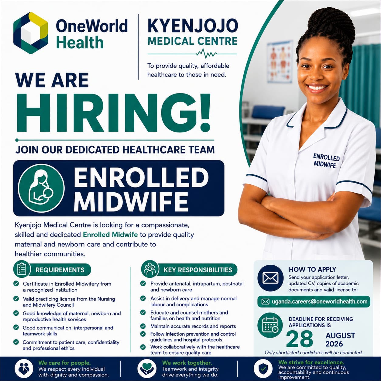 Enrolled Midwife at Kyenjojo Medical Centre