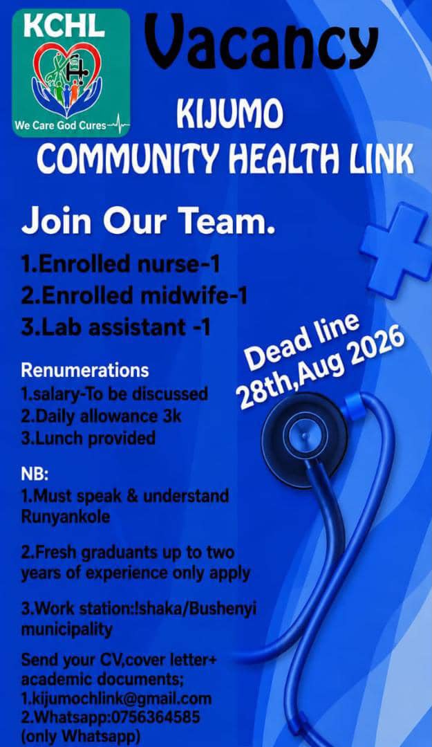 Enrolled Nurse at Kijumo Community Health Link